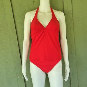 SPIEGEL Red Tankini Swimsuit 10 2 piece